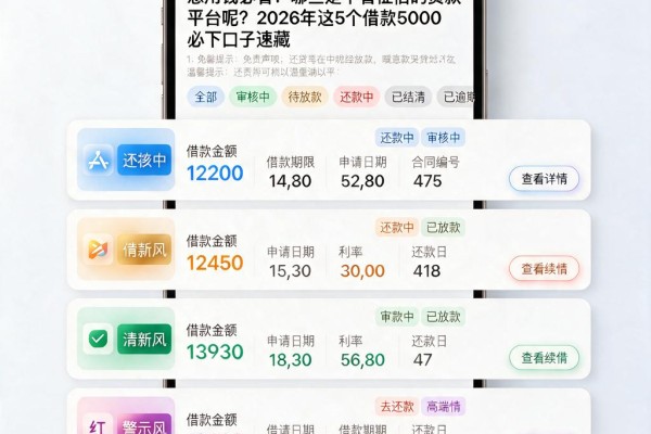 急用钱必看!哪些是不看征信的贷款平台呢?2026年这5个借款5000必下口子速藏
