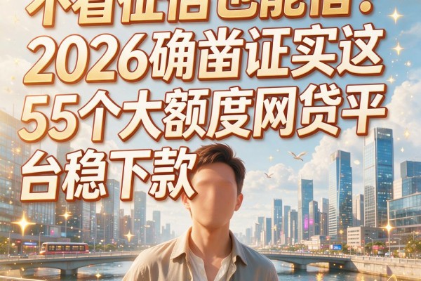 不看征信也能借！2026确凿证实这5个大额度网贷平台稳下款