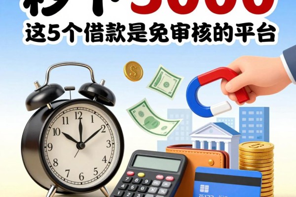 秒下5000！这5个借款是免审核的平台，急用钱必看