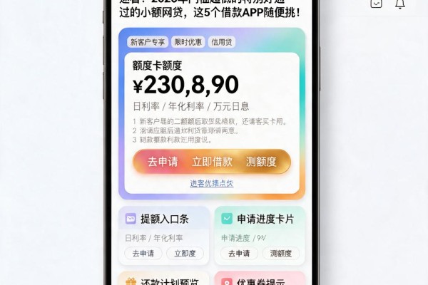 速看！2026年门槛超低的特别好通过的小额网贷，这5个借款APP随便挑！