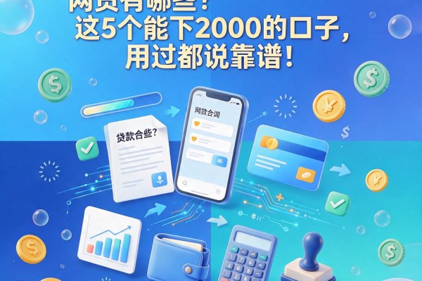 2026黑户必过的网贷有哪些?这5个能下2000的口子,用过都说靠谱!