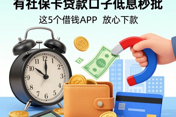 2026黑户必看!有社保卡贷款必过口子低息秒批,这5个借钱APP放心下款