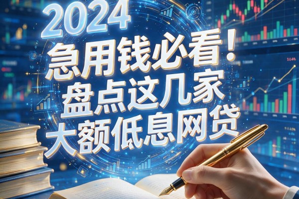急用钱必看！盘点这几家大额低息网贷，容易下款马上放款