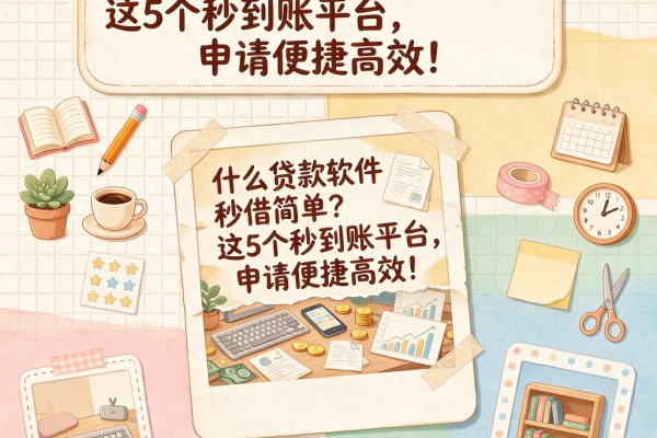 什么贷款软件秒借简单?这5个秒到账平台,申请便捷高效!