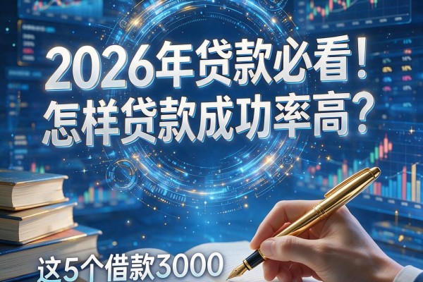 2026年贷款必看!怎样贷款成功率高?这5个借款3000容易过的口子千万别错过