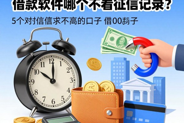 2026年必看!借款软件哪个不看征信记录?这5个对征信要求不高的口子,借8000超安心