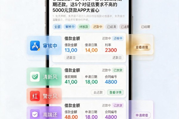 秒批到账！借4000一分钟到账分期还款，这5个对征信要求不高的5000元贷款APP太省心