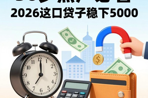 50岁黑户必看!2026年这5个网贷口子稳下5000,最近借钱渠道优选方案