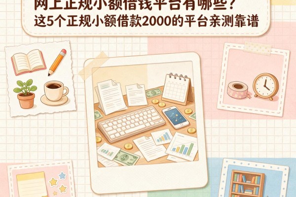 急用钱必看!2026已验证的网上正规小额借钱平台有哪些?这5个正规小额借款2000的平台亲测靠谱