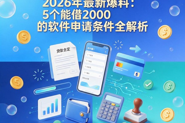 网上贷款需要啥条件?2026年最新爆料:5个能借2000的软件申请条件全解析