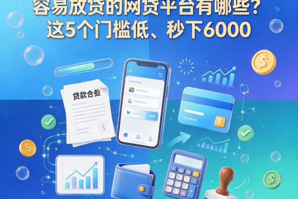 2026错过必悔!容易放贷的网贷平台有哪些?这5个门槛低、秒下6000
