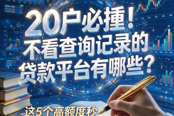 黑户必看！不看查询记录的贷款平台有哪些？这5个高额度秒过口子下款超顺畅