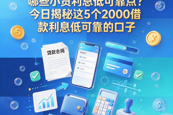 2026年必看！哪些小贷利息低可靠点？今日揭秘这5个2000借款利息低可靠的口子