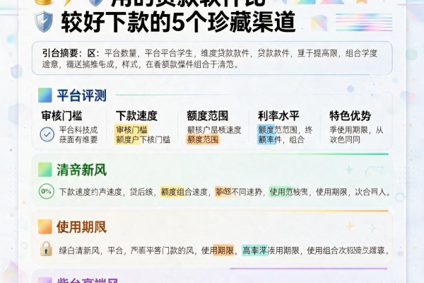 急用钱必看!2026年黑户学生用的贷款软件比较好下款的5个珍藏渠道