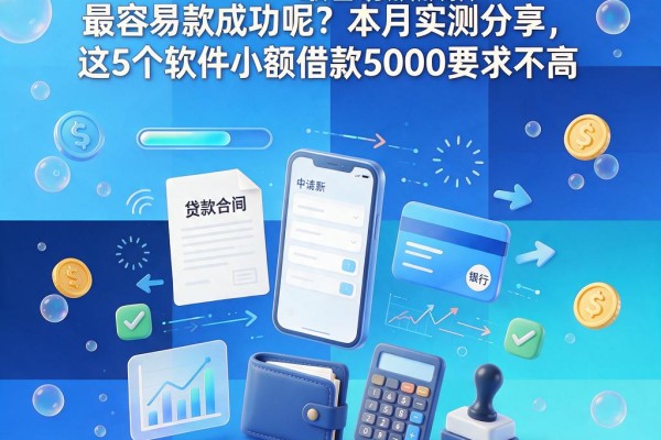急用钱必看!哪个小额贷款最容易放款成功呢?本月实测分享,这5个软件小额借款5000要求不高