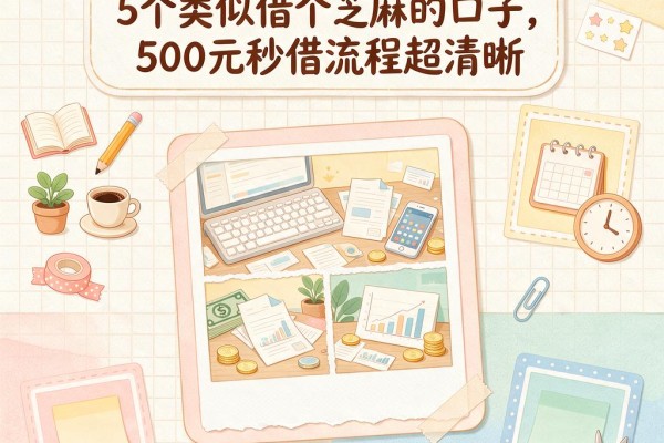 2026年急用钱必看！5个类似借个芝麻的口子，500元秒借流程超清晰