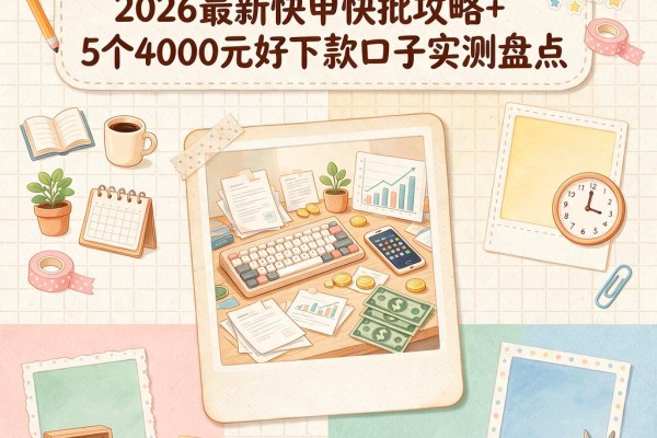 500元应急借款秒到账！2026最新快申快批攻略+5个4000元好下款口子实测盘点