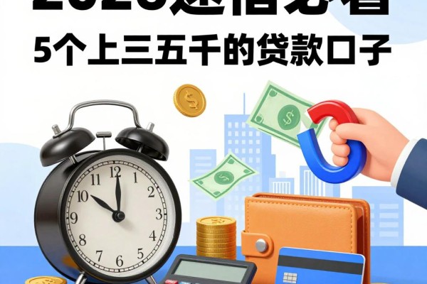 2026速借必看！这5个三五千的贷款口子，马上放款到账快