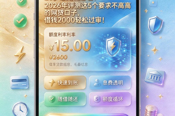 20岁急用钱必看!2026年评测这5个要求不高的网贷口子,借钱2000轻松过审