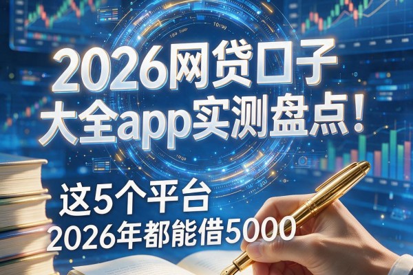 2026网贷口子大全app实测盘点!这5个平台2026年都能借5000