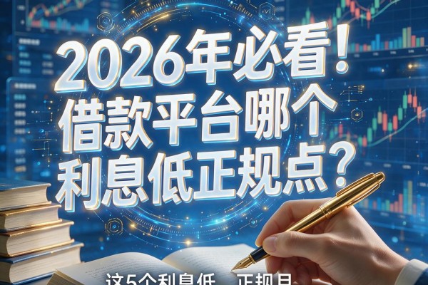 2026年必看！借款平台哪个利息低正规点？这5个利息低、正规且对资质要求不高的APP整理好了