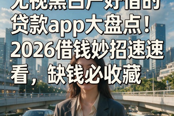 无视黑白户好借的贷款app大盘点！2026借钱妙招速看，缺钱必收藏
