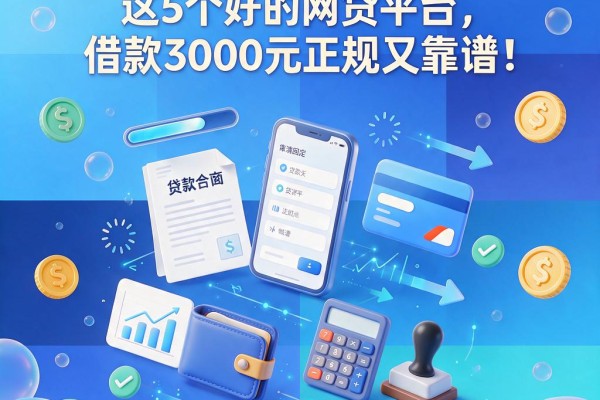 2026年必看!这5个好的网贷平台,借款3000元正规又靠谱