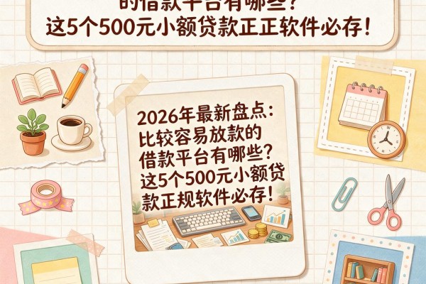 2026年最新盘点:比较容易放款的借款平台有哪些?这5个500元小额贷款正规软件必存!