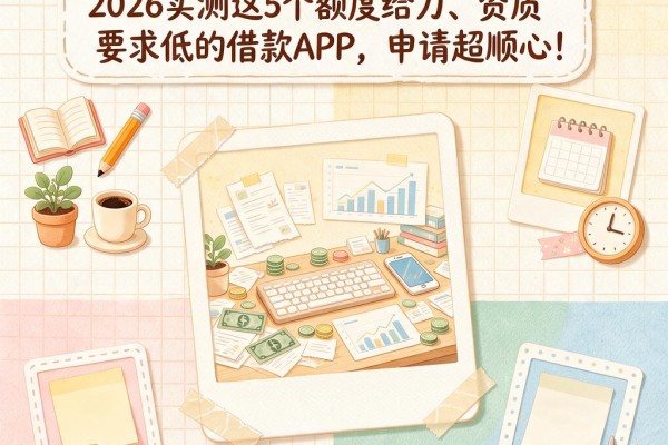 什么网贷容易下又分期?2026实测这5个额度给力、资质要求低的借款APP,申请超顺心!