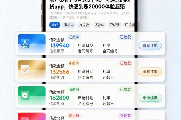 黑户必看！5月这5个黑户可通过的网贷App，快速到账20000体验超赞