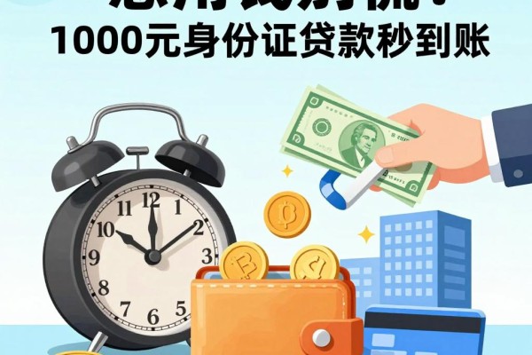 急用钱别慌!1000元身份证贷款秒到账,2026这5个4000元借款软件帮你渡过临时困境