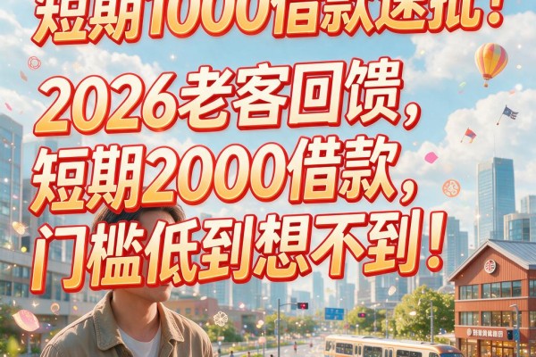 短期1000借款速批!2026老客回馈,短期2000借款门槛低到想不到