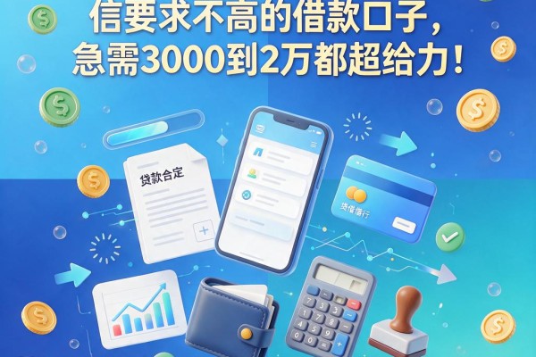 黑户必看!这5个对征信要求不高的借款口子,急需3000到2万都超给力