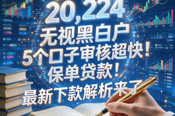 无视黑白户的保单贷款，这5个口子审核超快！最新下款解析来了