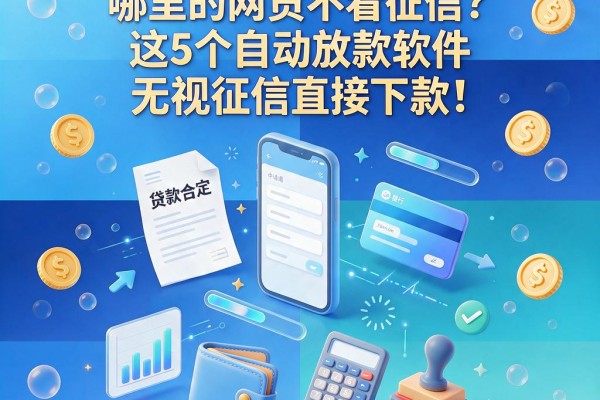 2026最新盘点!哪里的网贷不看征信?这5个自动放款软件无视征信直接下款