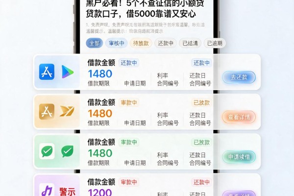 黑户必看!5个不查征信的小额贷款口子,借5000靠谱又安心