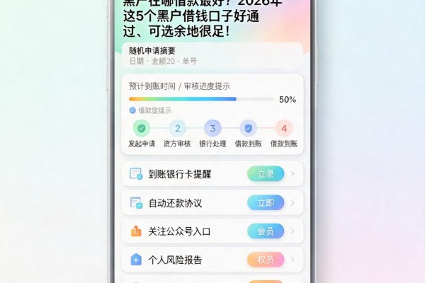 黑户在哪借款最好？2026年这5个黑户借钱口子好通过、可选余地很足！
