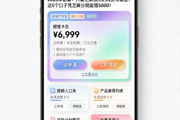 2026年必看!只看芝麻信用的网贷有哪些?这5个口子凭芝麻分就能借5000