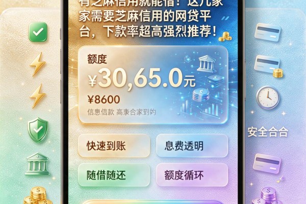 有芝麻信用就能借!这几家需要芝麻信用的网贷平台,下款率超高强烈推荐