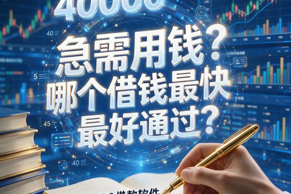 急需用钱?哪个借钱最快最好通过?这5个40000借款软件无视查询速批!