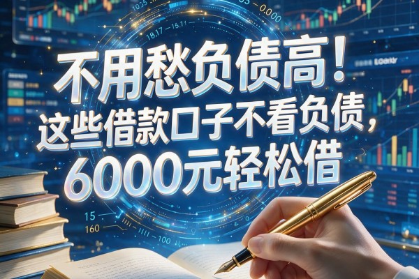 不用愁负债高!这些借款口子不看负债,6000元轻松借,2026年知道的人还不多