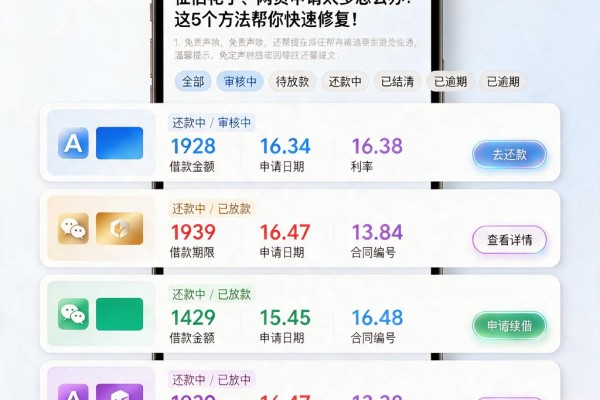 征信花了、网贷申请太多怎么办？这5个方法帮你快速修复！