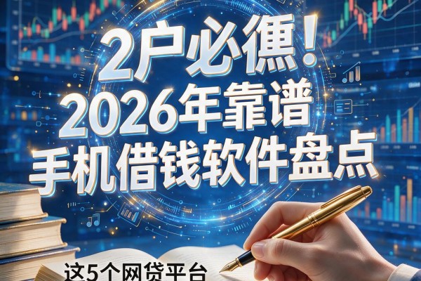 黑户必看!2026年靠谱手机借钱软件盘点,这5个网贷平台专注解决短期用钱需求
