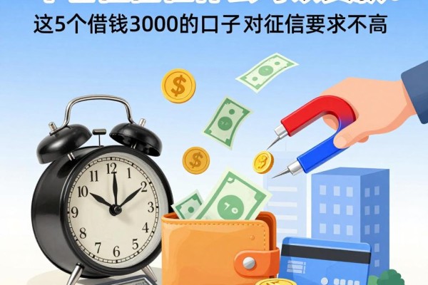 不看征信在什么可以贷款?这5个借钱3000的口子对征信要求不高,用着很放心