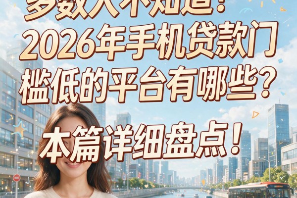 多数人不知道!2026年手机贷款门槛低的平台有哪些?本篇详细盘点!
