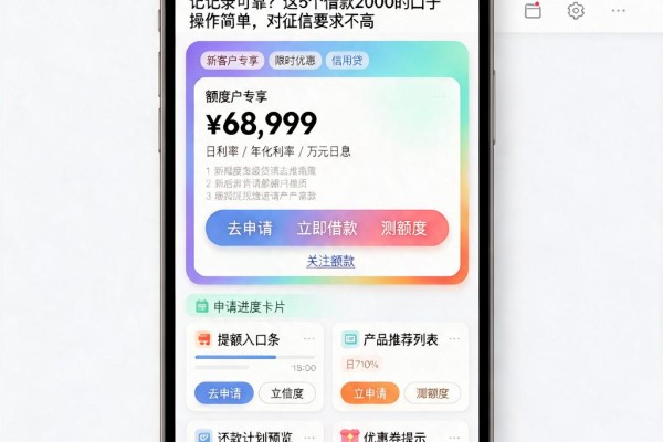 不看征信也能借！哪个平台网贷不看征信记录可靠？这5个借款2000的口子操作简单，对征信要求不高