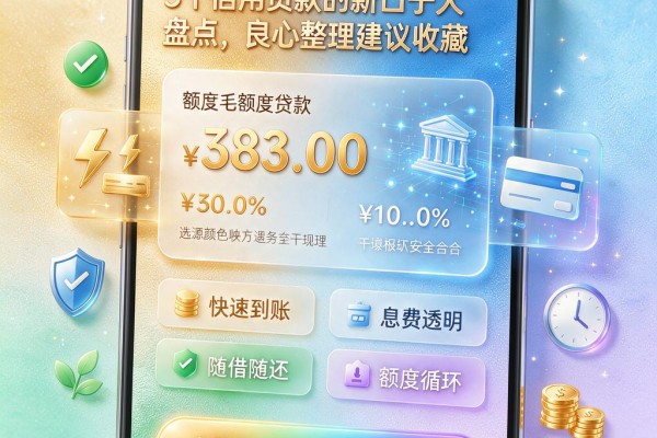 5个信用贷款的新口子大盘点,良心整理建议收藏