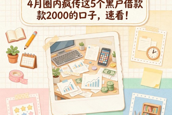 黑户现在贷款哪里容易贷?4月圈内疯传这5个黑户借款2000的口子,速看!