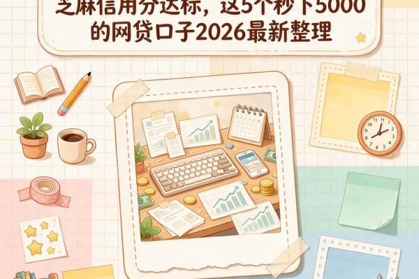 征信黑了、花了、烂了也不怕!芝麻信用分达标,这5个秒下5000的网贷口子2026最新整理