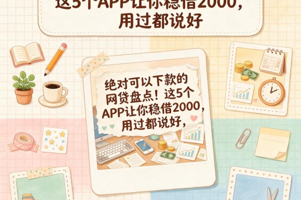 绝对可以下款的网贷盘点!这5个APP让你稳借2000,用过都说好